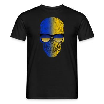 Ukraine - T-shirt homme - noir - Devant - AI Model Male 178 light (178cm)