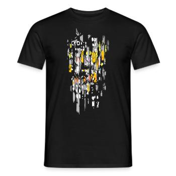 Pittura - T-shirt uomo - nero - Fronte - AI Model Male 178 light (178cm)