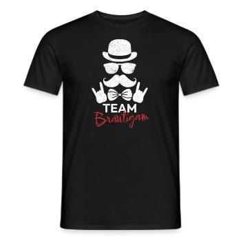 Hochzeit Heiraten Verlobung JGA Team Bräutigam - Männer T-Shirt - Schwarz - Vorne - AI Model Male 178 light (178cm)