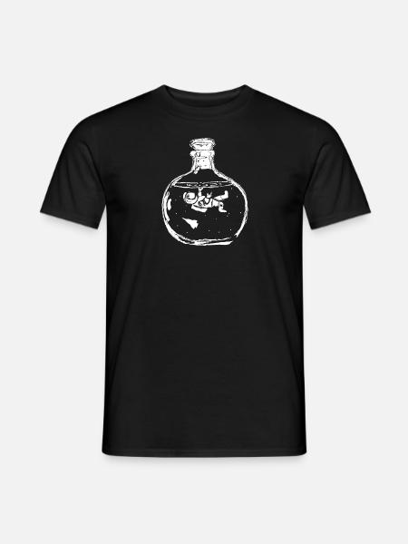 Astronaute en bouteille - T-shirt homme - noir