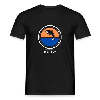 Voulez-vous sauver les orques ? - T-shirt homme - noir - Devant - AI Model Male 178 light (178cm)