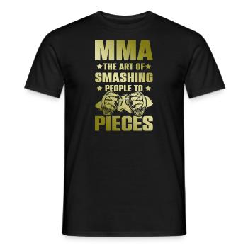 Mma Mixed matrial arts - Men's T-Shirt - black - Front - AI Model Male 178 light (178cm)