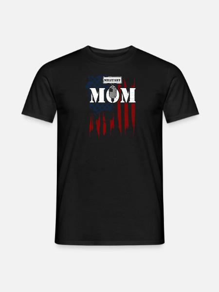 Military Mom - Veteran - Men's T-Shirt - black