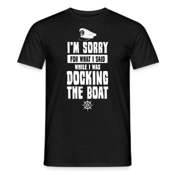 Drôle de dicton capitaine de bateau skipper - T-shirt homme - noir - Devant - AI Model Male 178 light (178cm)