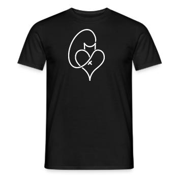 Ars Cattus - Men's T-Shirt - black - Front - AI Model Male 178 light (178cm)