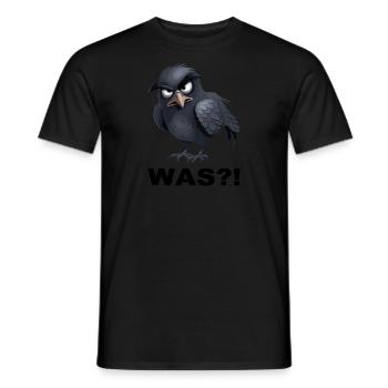 Raben Design Was?! - Männer T-Shirt - Schwarz - Vorne - AI Model Male 178 light (178cm)