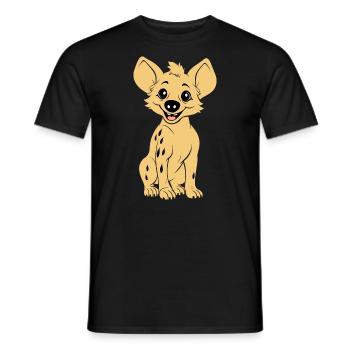 hyène - T-shirt homme - noir - Devant - AI Model Male 178 light (178cm)