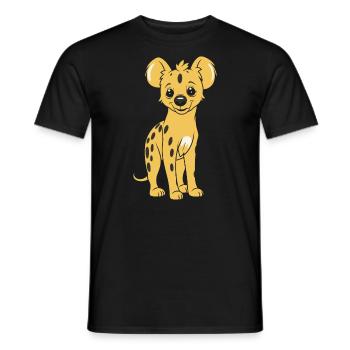 hyène - T-shirt homme - noir - Devant - AI Model Male 178 light (178cm)