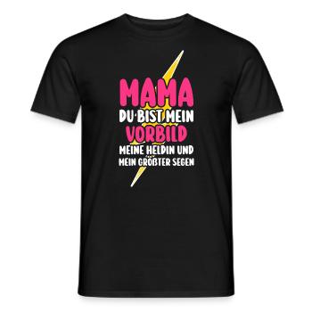 Mom Mother's Day Mom - Men's T-Shirt - black - Front - AI Model Male 178 light (178cm)