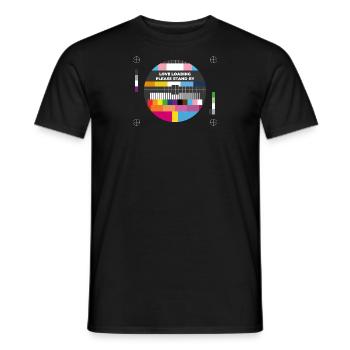 LOVE LOADING Please stand by. - Männer T-Shirt - Schwarz - Vorne - AI Model Male 178 light (178cm)