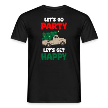 Lets Go Party Soyons Joyeux Noël - T-shirt homme - noir - Devant - AI Model Male 178 light (178cm)