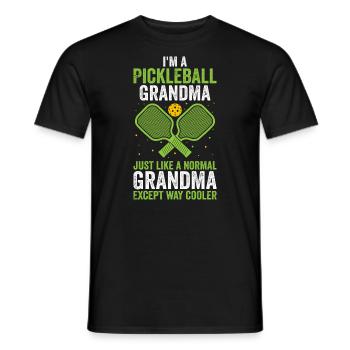 I'm pickleball grandma just like a normal grandma - T-shirt homme - noir - Devant - AI Model Male 178 light (178cm)