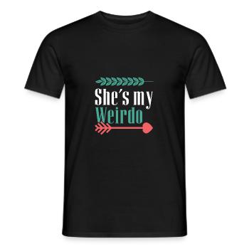 C’est mon couple fou - T-shirt homme - noir - Devant - AI Model Male 178 light (178cm)