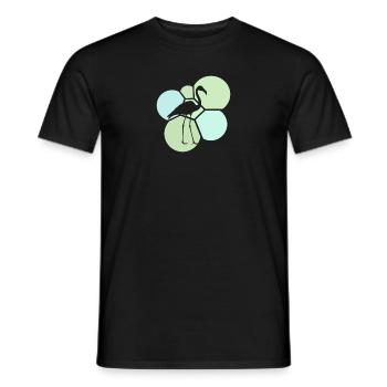 Flamenco Oiseau D’eau Flamenco - T-shirt homme - noir - Devant - AI Model Male 178 light (178cm)