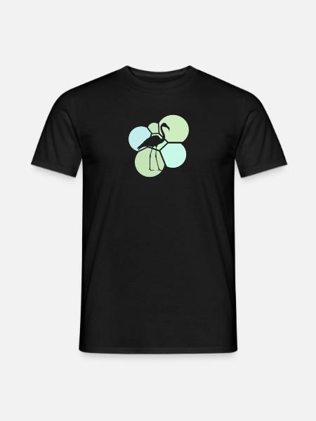 Flamenco Water Bird Flamenco - Men's T-Shirt - black