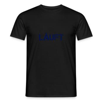 Läuft - Männer T-Shirt - Schwarz - Vorne - AI Model Male 178 light (178cm)