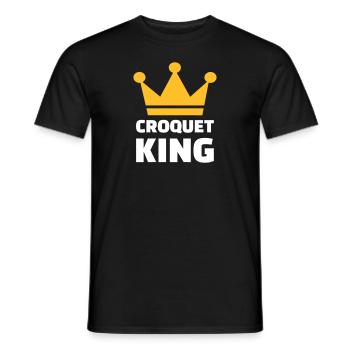 Croquet King - T-shirt homme - noir - Devant - AI Model Male 178 light (178cm)