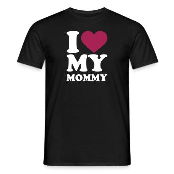 J'aime ma maman - T-shirt homme - noir - Devant - AI Model Male 178 light (178cm)