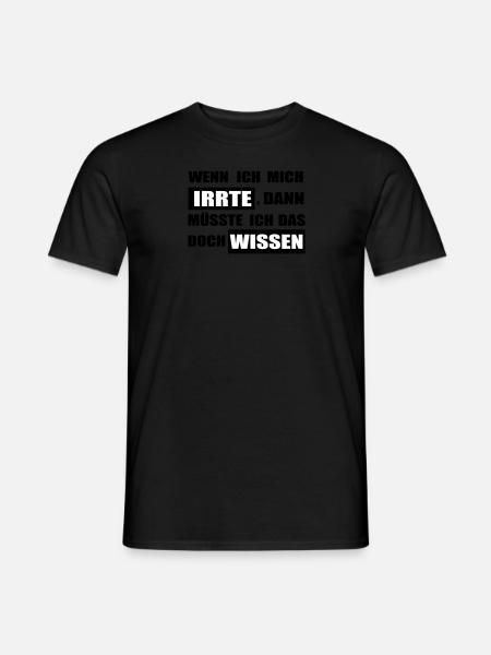 irren - Männer T-Shirt - Schwarz