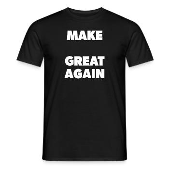 Make "Your Word" Great Again - Schablone - Männer T-Shirt - Schwarz - Vorne - AI Model Male 178 light (178cm)