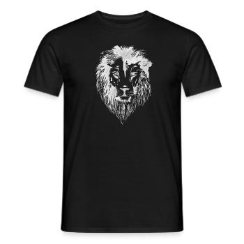 Löwe - Männer T-Shirt - Schwarz - Vorne - AI Model Male 178 light (178cm)
