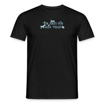 Ein Arzt für alle Felle - Männer T-Shirt - Schwarz - Vorne - AI Model Male 178 light (178cm)