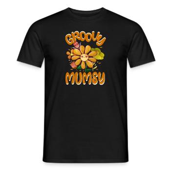 Groovy Mumsy Family Matching Vintage Family - Men's T-Shirt - black - Front - AI Model Male 178 light (178cm)