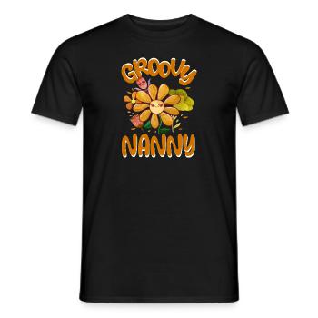 Groovy Nanny Famille Matching Vintage Famille - T-shirt homme - noir - Devant - AI Model Male 178 light (178cm)