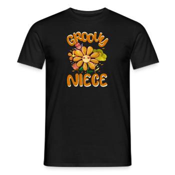 Groovy Niece Famille Matching Vintage Famille - T-shirt homme - noir - Devant - AI Model Male 178 light (178cm)