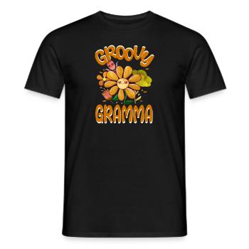 Groovy Gramma Famille Matching Vintage Famille - T-shirt homme - noir - Devant - AI Model Male 178 light (178cm)