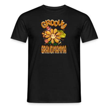 Groovy Grandmamma Family Matching Vintage Family - Men's T-Shirt - black - Front - AI Model Male 178 light (178cm)