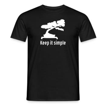 Bonsai Baum Bonsai Tree Japanese Nature Plants - Männer T-Shirt - Schwarz - Vorne - AI Model Male 178 light (178cm)