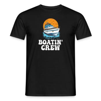 Motorboating Squad Pontoon Boatin Crew Lake Life - Männer T-Shirt - Schwarz - Vorne - AI Model Male 178 light (178cm)