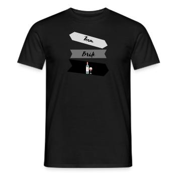 Tram Bride - T-shirt homme - noir - Devant - AI Model Male 178 light (178cm)