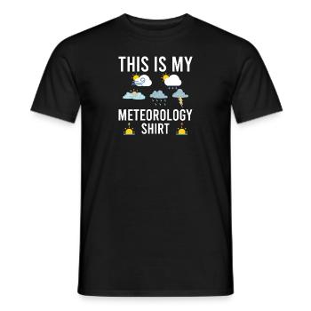 Meteorologe Wetter Meteorologie - Männer T-Shirt - Schwarz - Vorne - AI Model Male 178 light (178cm)