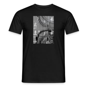 Street Art Collection - Männer T-Shirt - Schwarz - Vorne - AI Model Male 178 light (178cm)