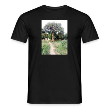 Bush way - Men's T-Shirt - black - Front - AI Model Male 178 light (178cm)