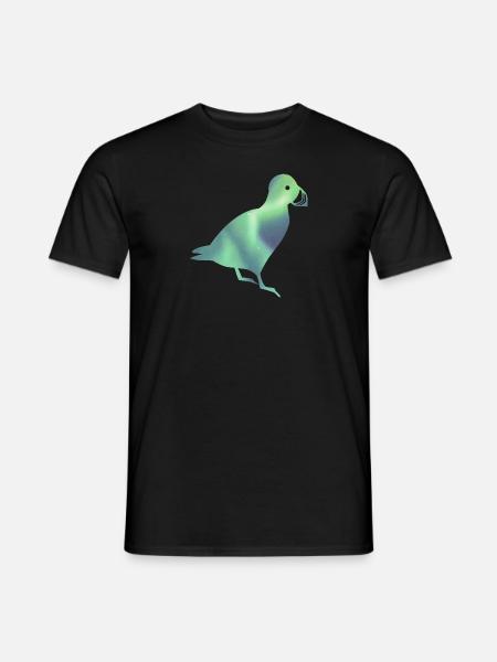 IJsland Papegaaiduiker IJsland Noorderlicht - Heren T-shirt - zwart