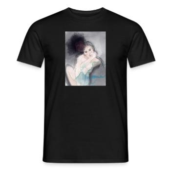 aime toi toi-même - T-shirt homme - noir - Devant - AI Model Male 178 light (178cm)