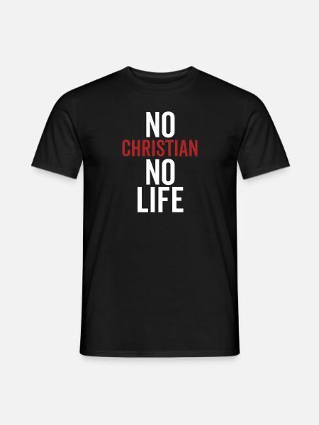 Pas de chrétien pas de vie - T-shirt homme - noir