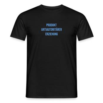 Antiautoritär erzogene Frau - Männer T-Shirt - Schwarz - Vorne - AI Model Male 178 light (178cm)
