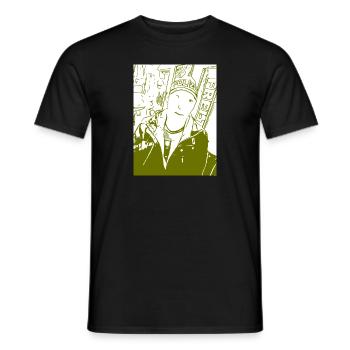 Offi - Männer T-Shirt - Schwarz - Vorne - AI Model Male 178 light (178cm)