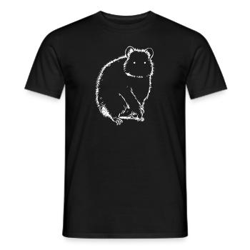 Quokka on the Dark Side - Männer T-Shirt - Schwarz - Vorne - AI Model Male 178 light (178cm)