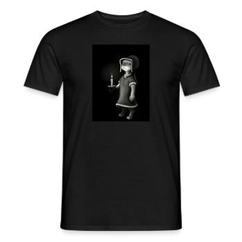 Zoé - une lumière dans le noir - T-shirt homme - noir - Devant - AI Model Male 178 light (178cm)