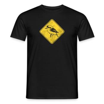 Kookaburra - Männer T-Shirt - Schwarz - Vorne - AI Model Male 178 light (178cm)