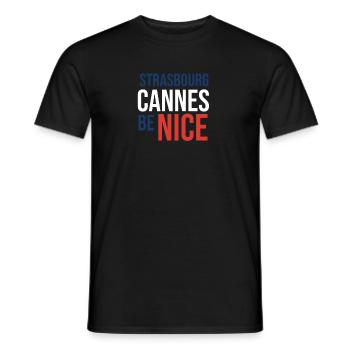 Strasbourg proverbe Strasbourg - T-shirt homme - noir - Devant - AI Model Male 178 light (178cm)