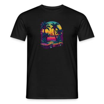 Vintage Hyper Car Super Car Car Lovers - T-shirt homme - noir - Devant - AI Model Male 178 light (178cm)