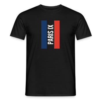 Paris IX Souvenir Paris 9 Paris - Men's T-Shirt - black - Front - AI Model Male 178 light (178cm)