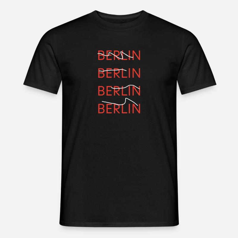 Berlin Berlin Berlin Berlin - Männer T-Shirt - Schwarz