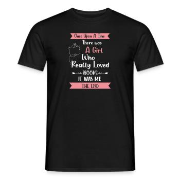 My Book smells Better than your Tablet - Männer T-Shirt - Schwarz - Vorne - AI Model Male 178 light (178cm)